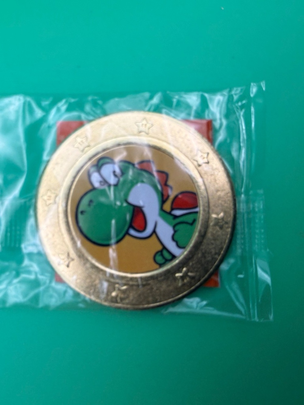 Super Mario Wonder Ball Yoshi Collectible Coin Token Sealed